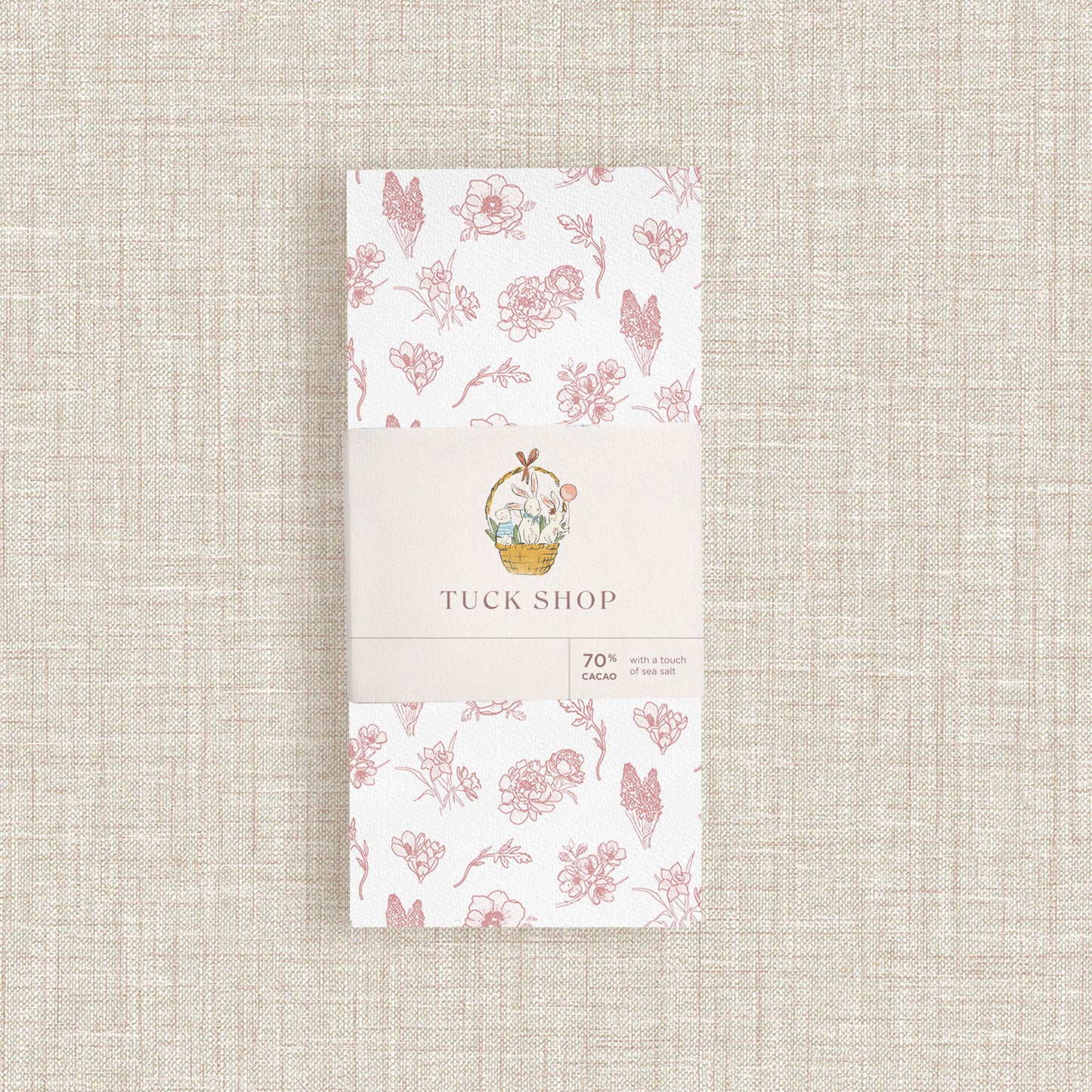 Spring Easter 70% Dark Chocolate with Touch of Sea Salt