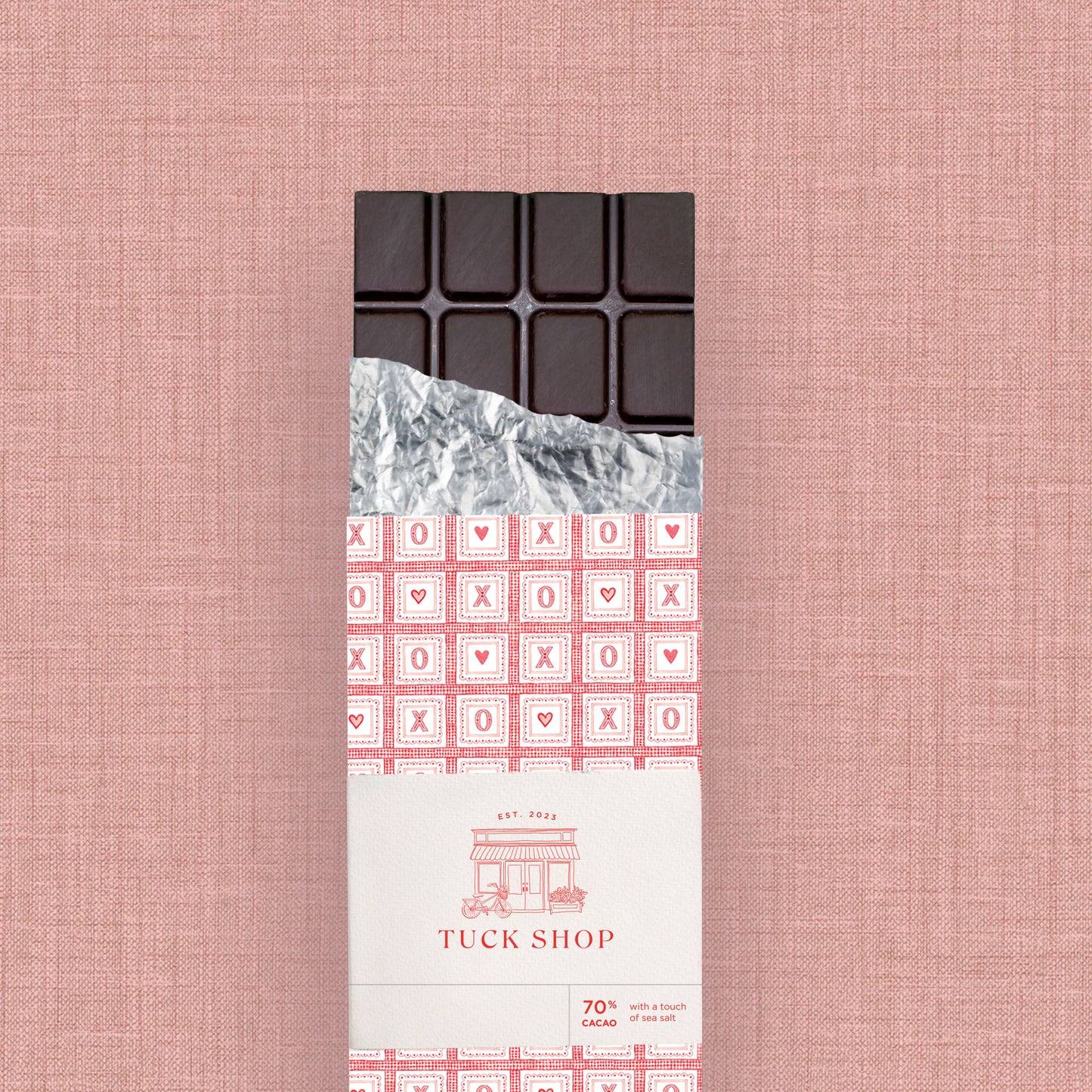 Valentine's 70% Dark Chocolate with Touch of Sea Salt