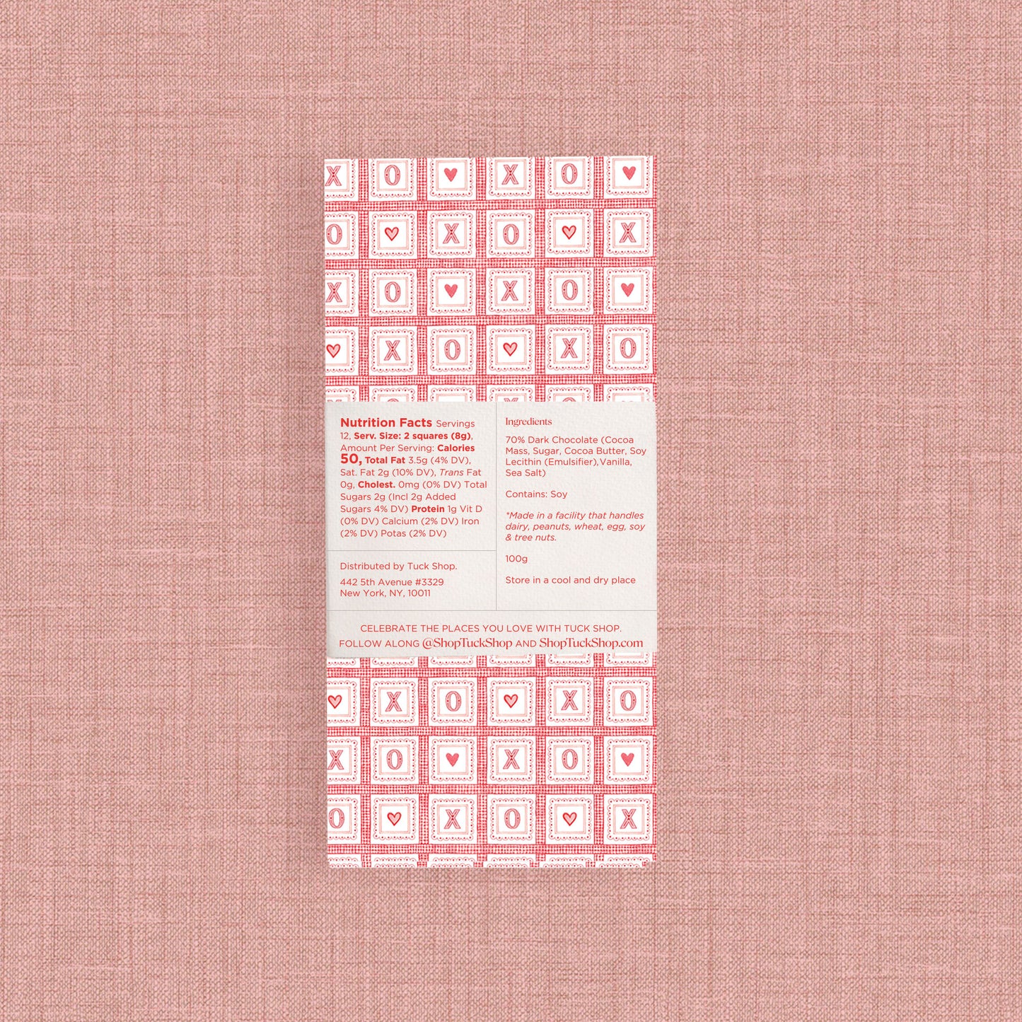 Valentine's 70% Dark Chocolate with Touch of Sea Salt